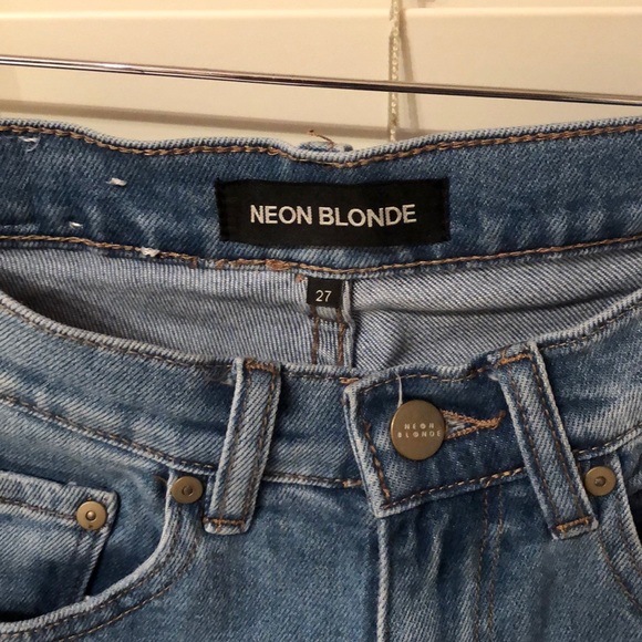 NEON BLONDE BOMBSHELL FLUTED JEAN - BAY CITY BLUES - Picture 4 of 7